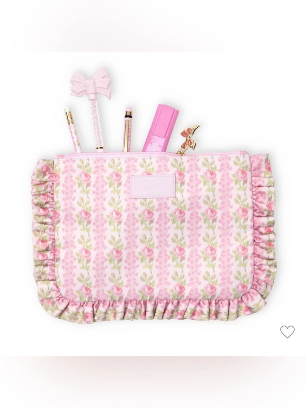 🌸🌺LoveShackFancy x Target - Yoobi Blooming Heirloom Pencil Case with Ruffles